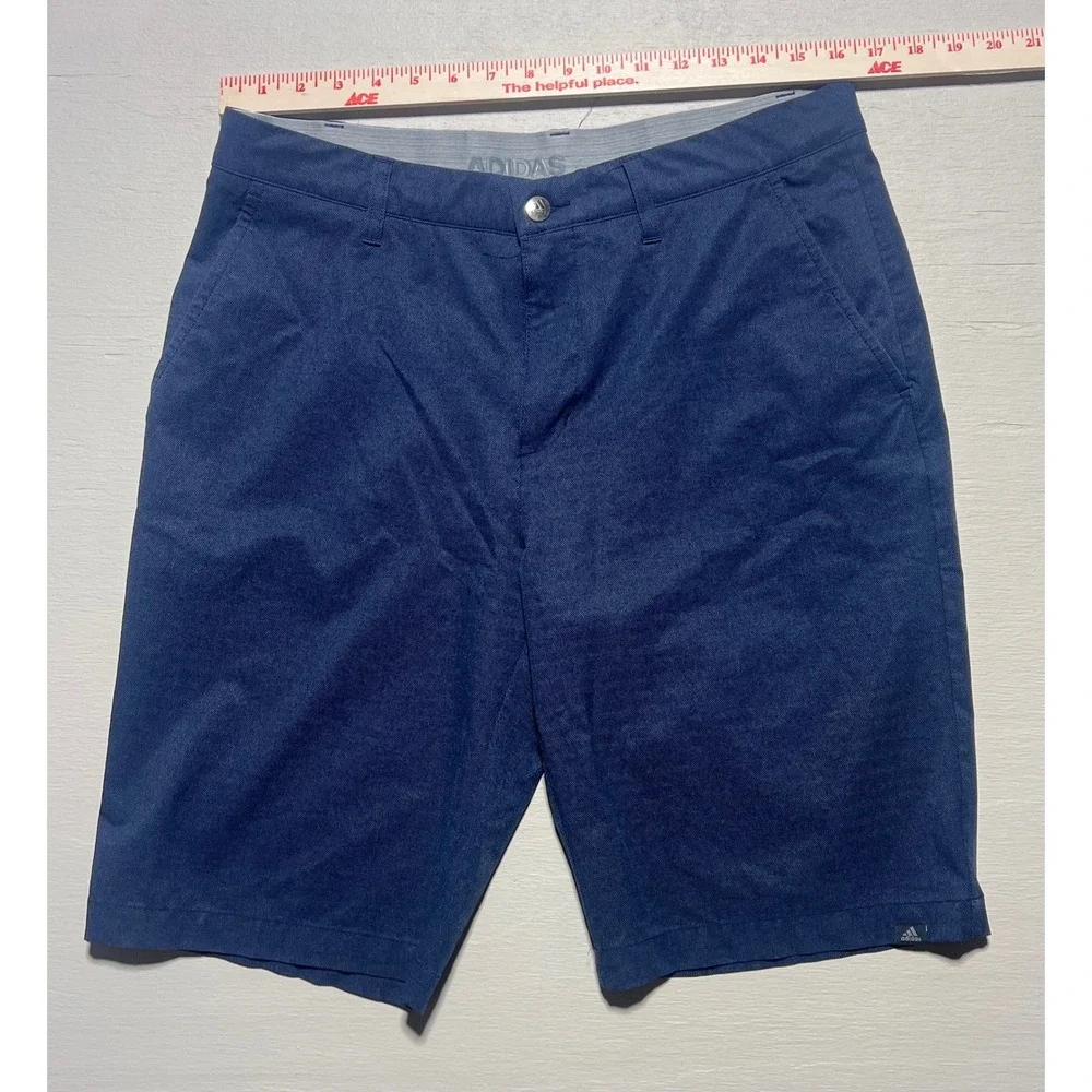 Lot of 2 Adidas Men Ultimate365 Golf Short Blue Navy Size 32 Performance Stretch